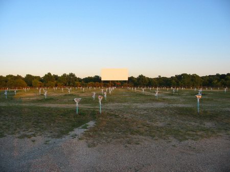 Getty 4 Drive-In Theatre - Another Screen - Photo From Water Winter Wonderland (newer photo)